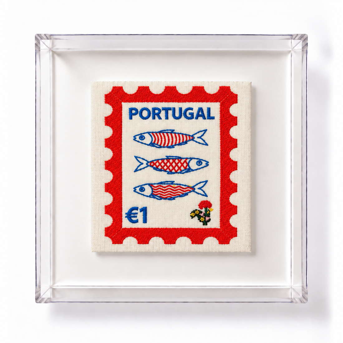 Portugal Embroidered Stamp Artwork