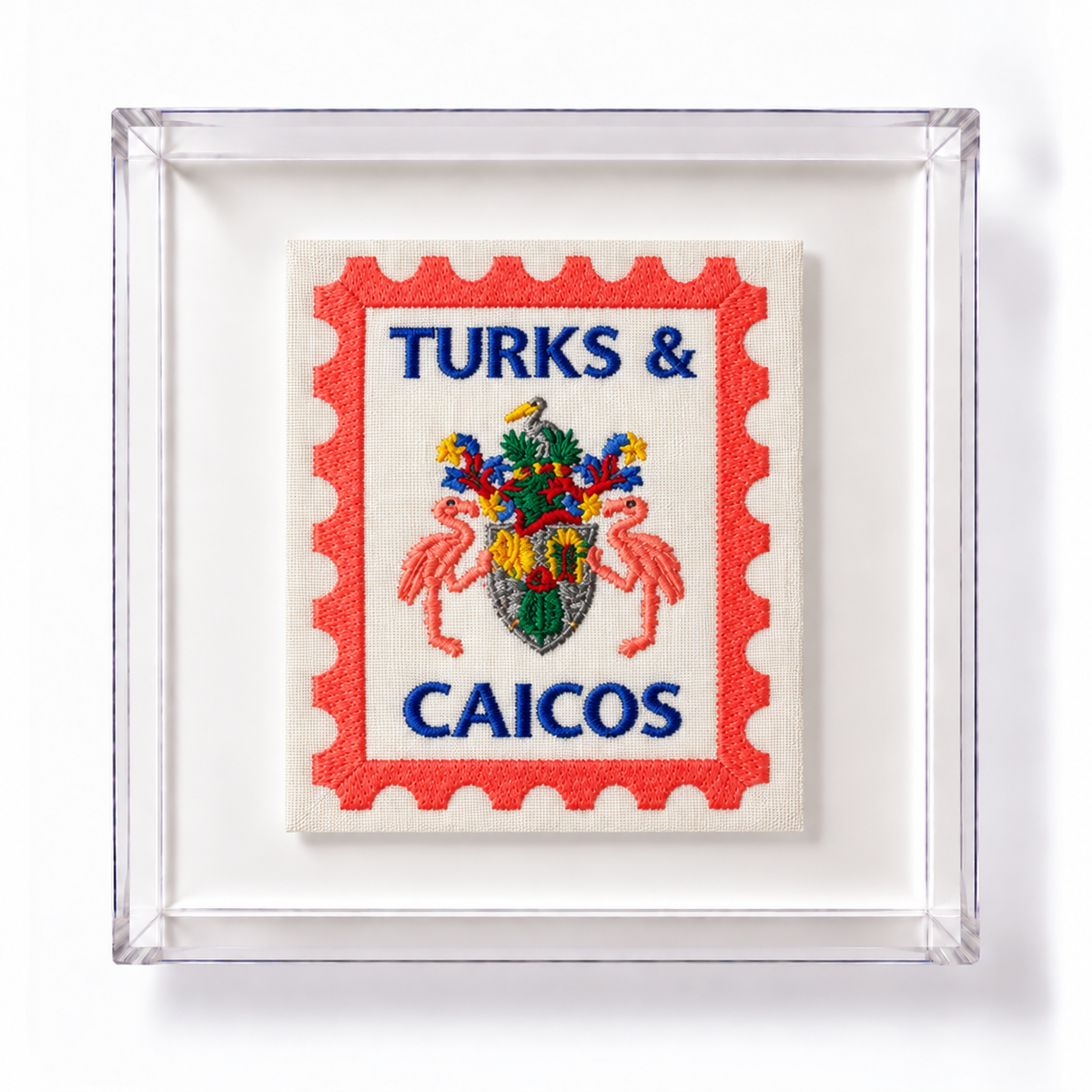 Turks & Caicos Embroidered Stamp