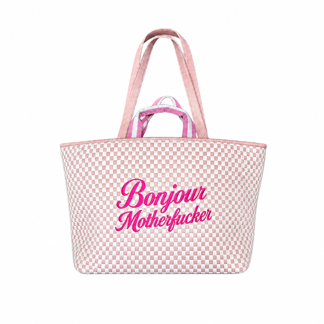 Pink Bonjour Mother Fucker Bag