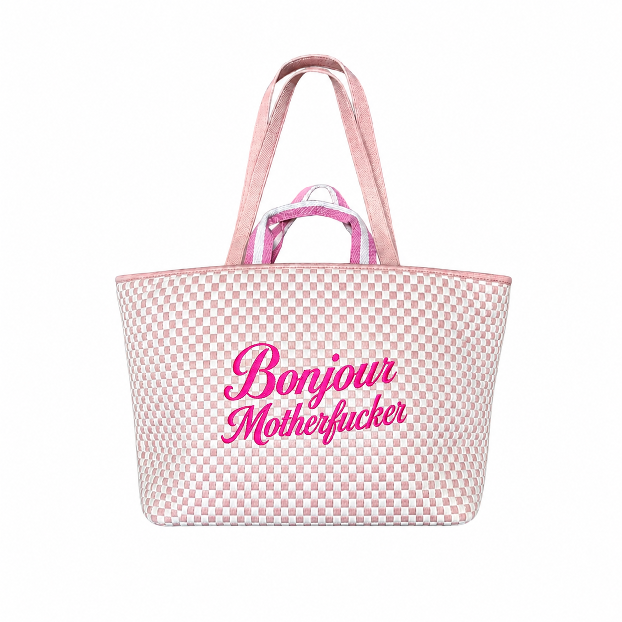 Pink Bonjour Mother Fucker Bag
