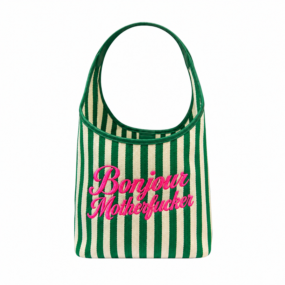 Green Bonjour Motherfuckers Tote Bag