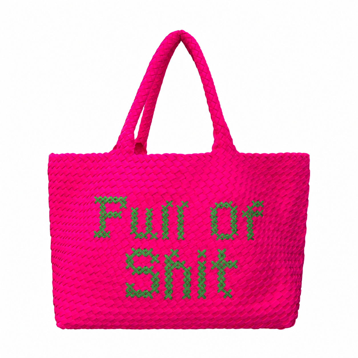 Pink and Green Full Of Shit Handbag