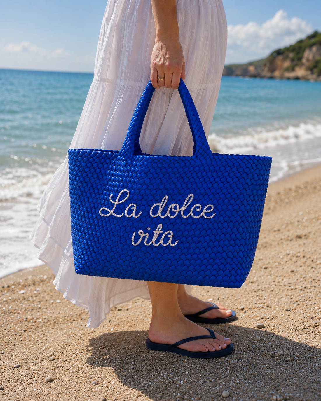 La Dolce Vita Blue Handbag