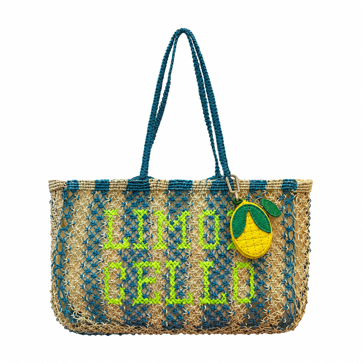 Limonchello Jute Bag With Charm
