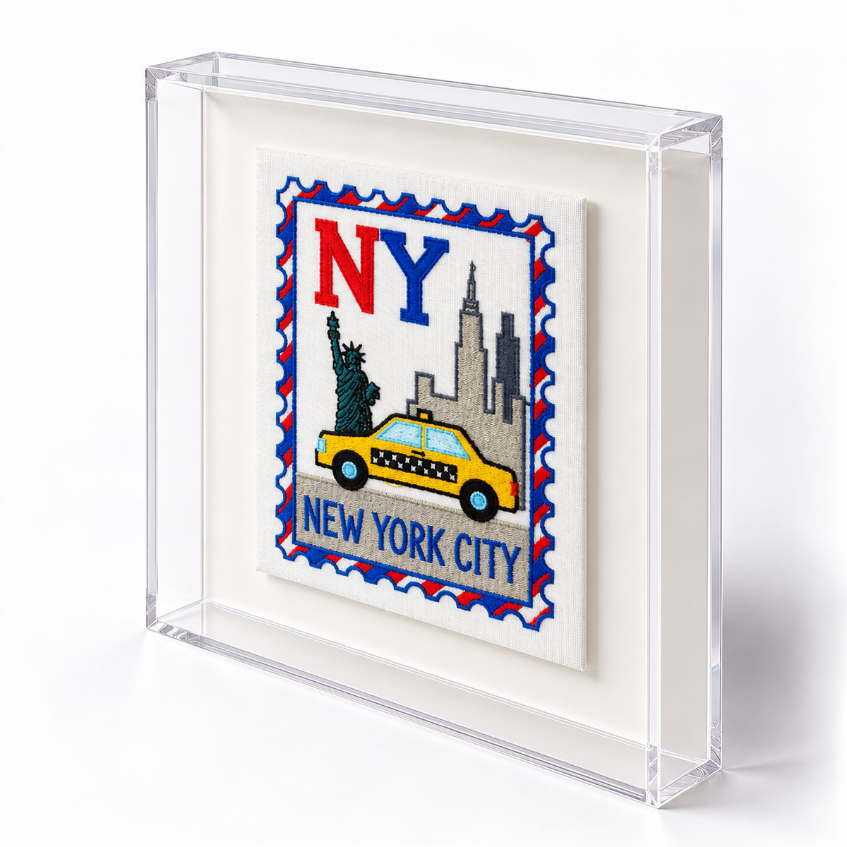NY Yellow Taxi Embroidered Stamp