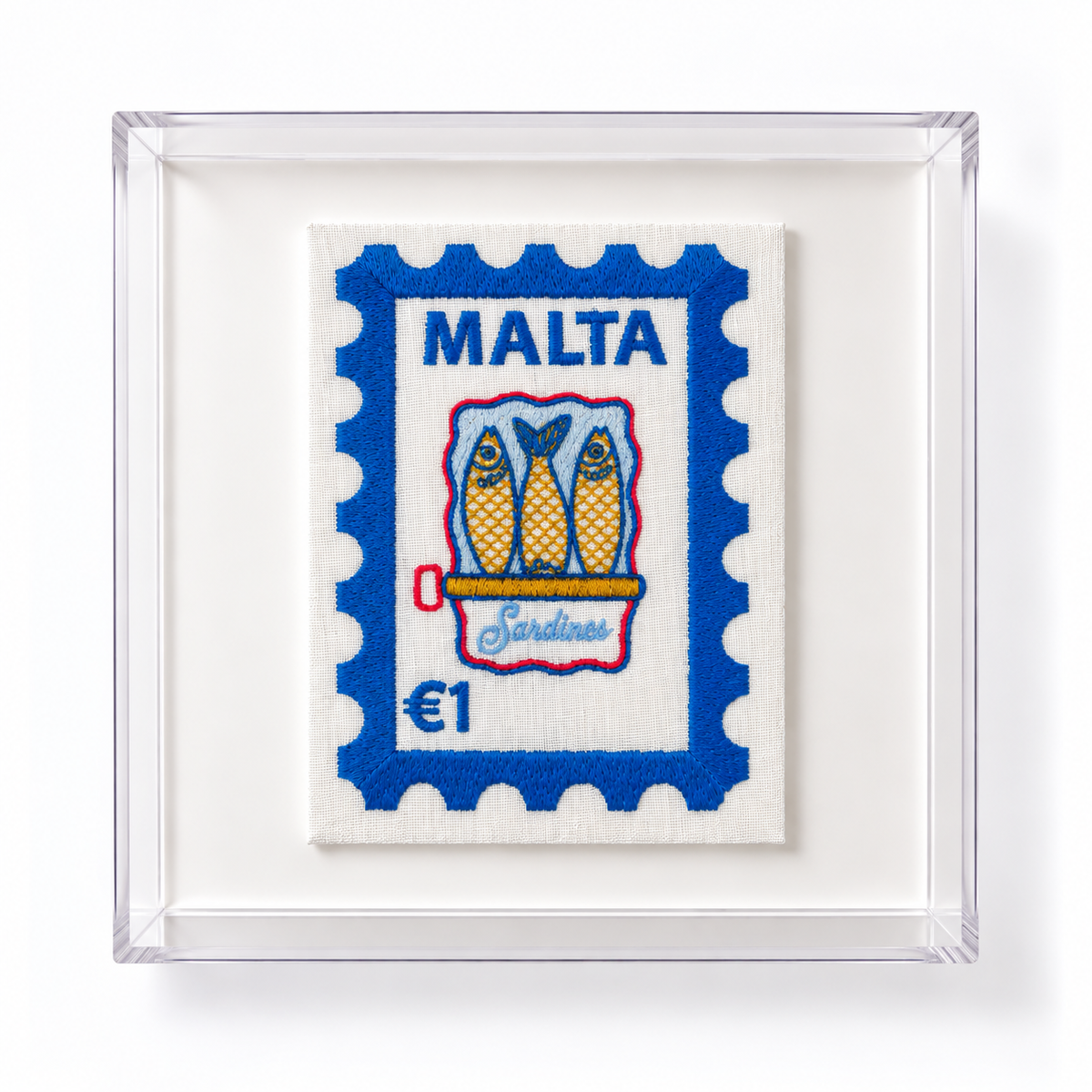 Malta Embroidered Stamp Artwork