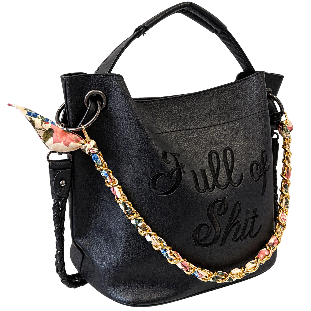 Floral Franny Scarf Metal Strap