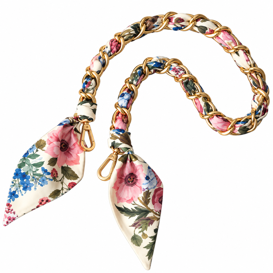 Floral Franny Scarf Metal Strap