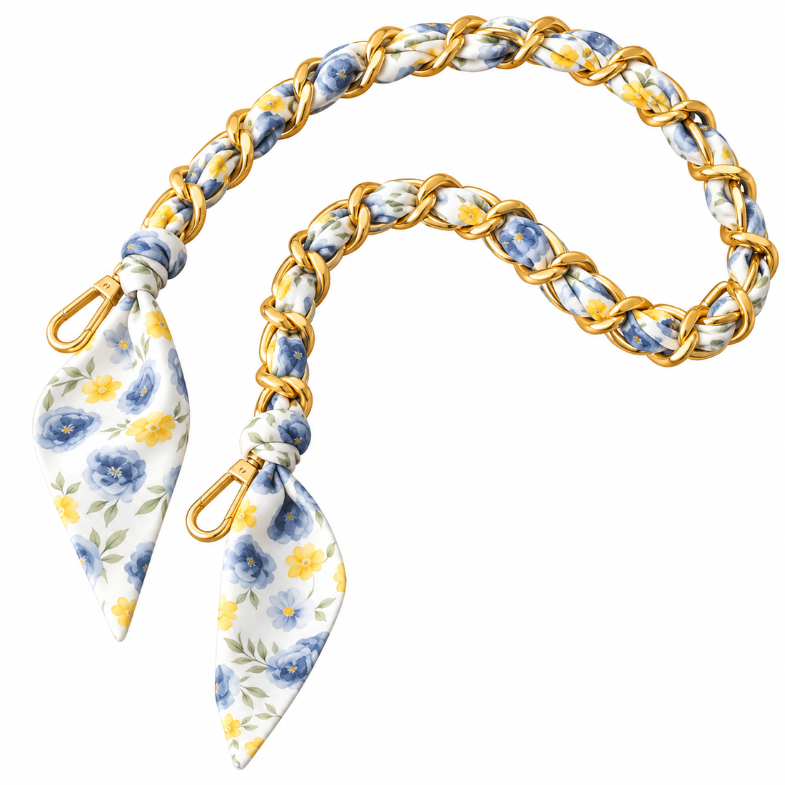 Ditsy Daphne Scarf Metal Strap