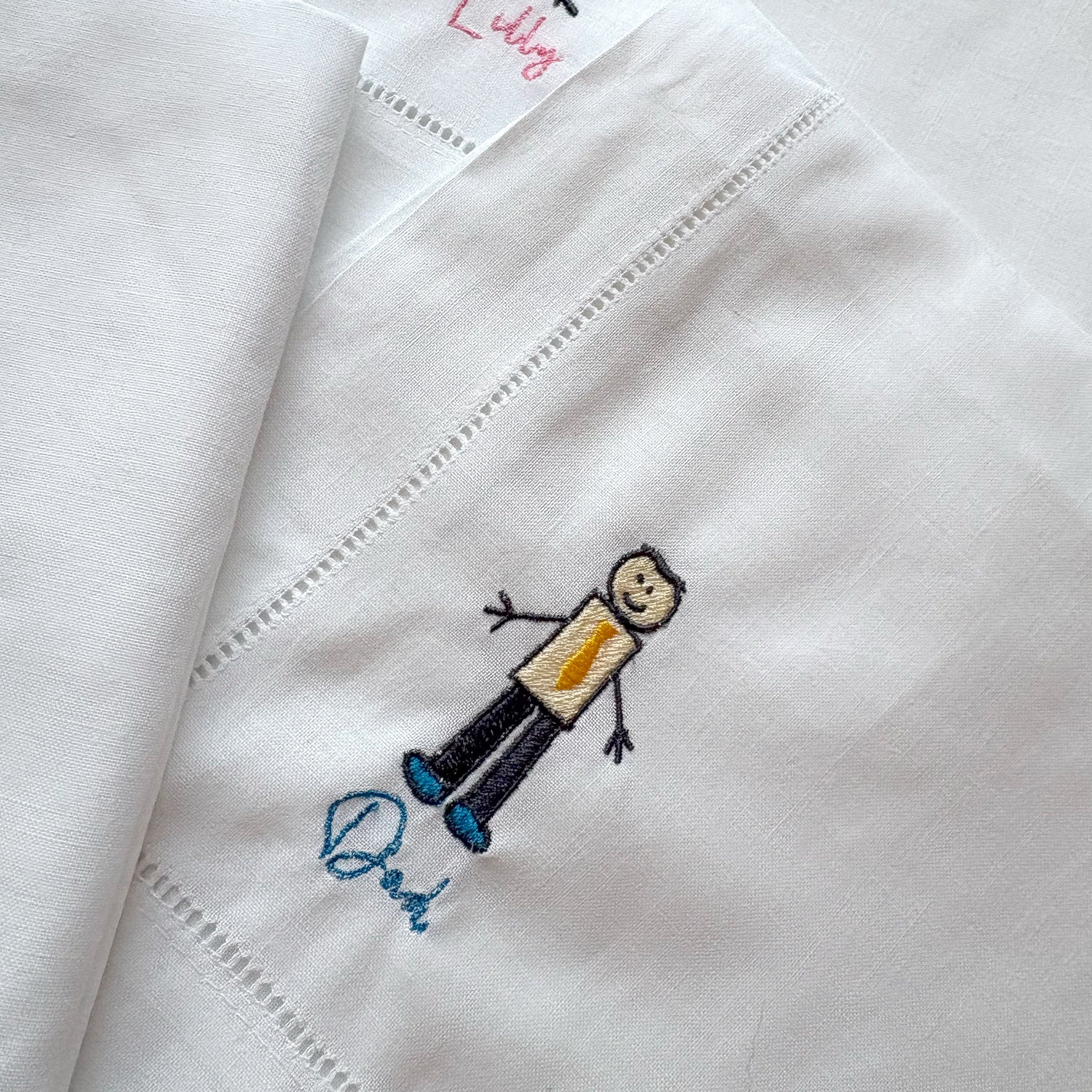 Custom Embroidered Kids Drawing Napkins