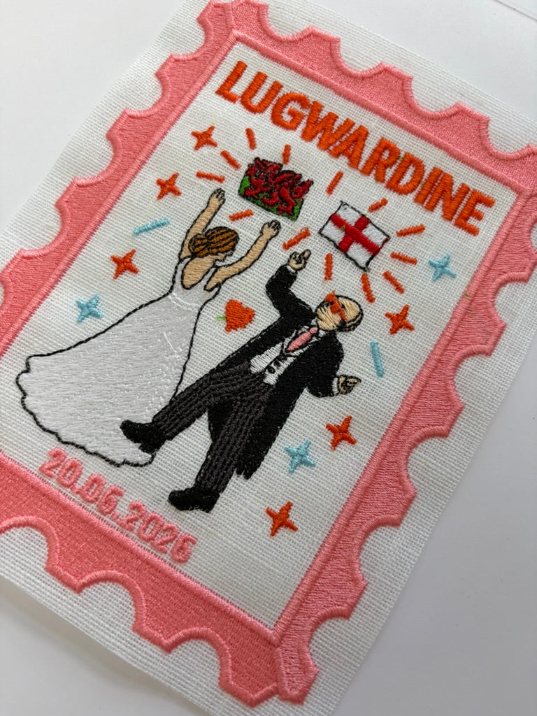 Wedding Embroidered Stamp Artwork