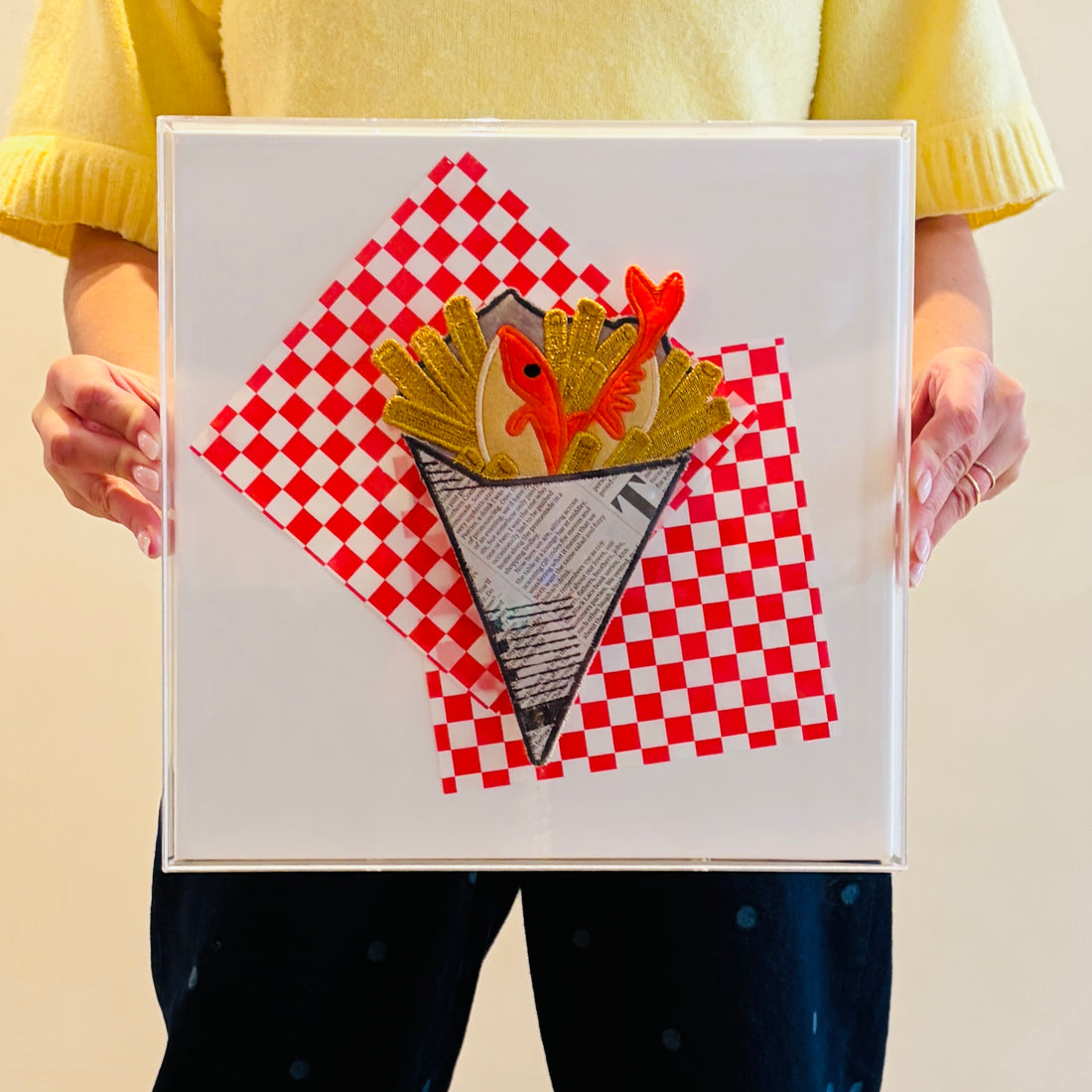 Fish & Chips Applique Artwork