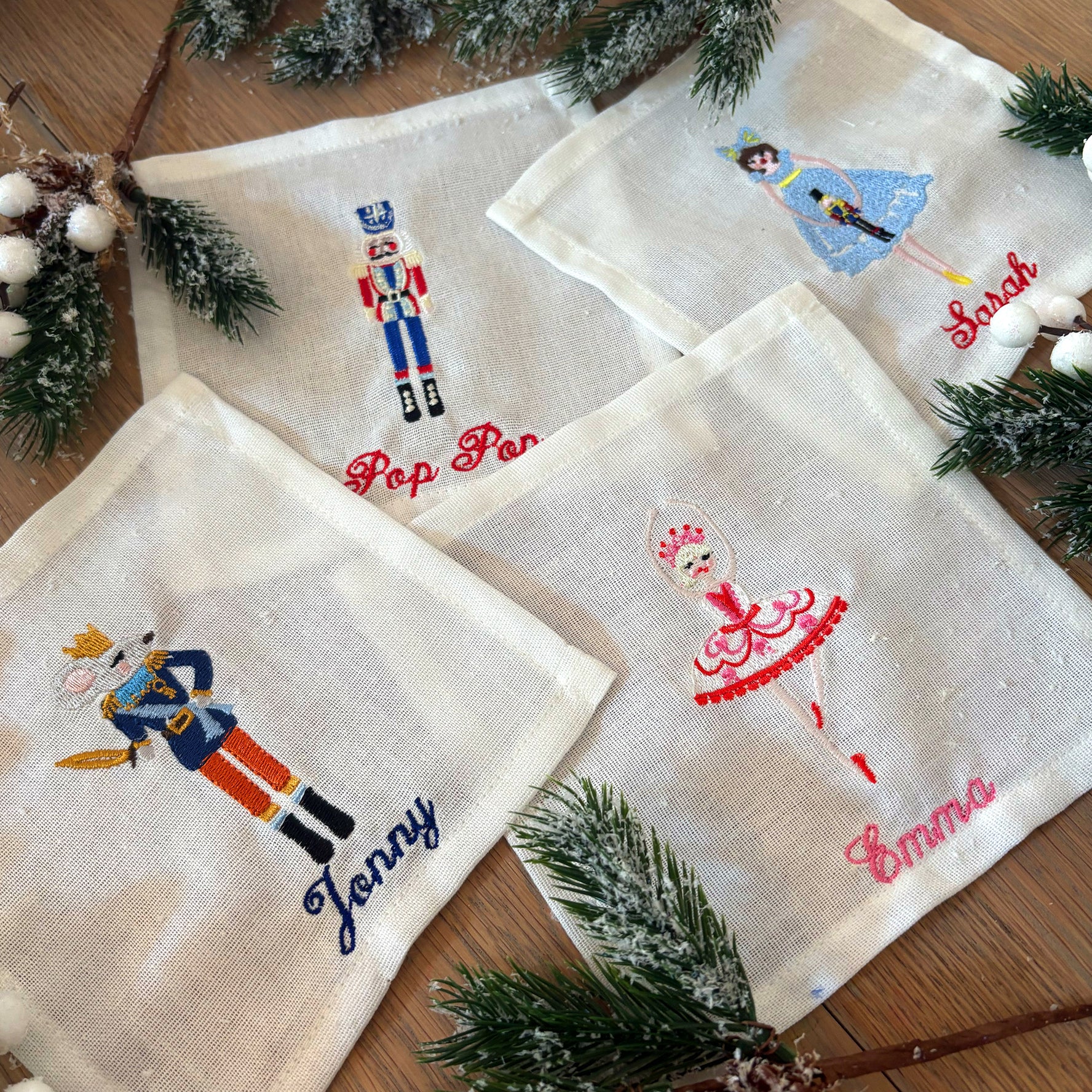 Christmas Nutcracker Cocktail Napkins | Set 4