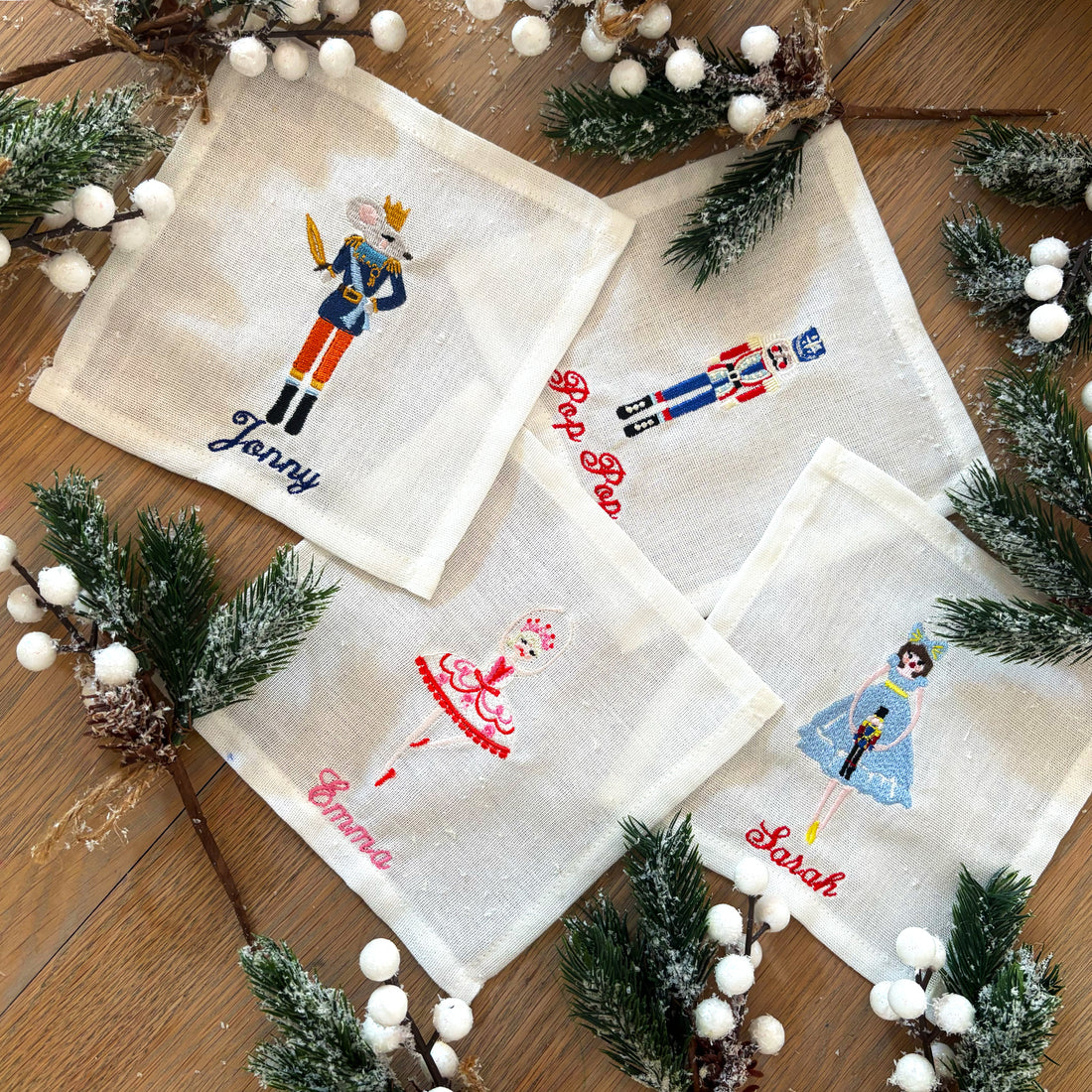 Christmas Nutcracker Cocktail Napkins | Set 4