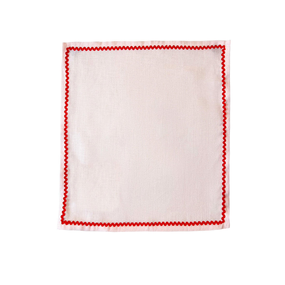 Ric Rac Linen Napkins | Pink | Set of 2