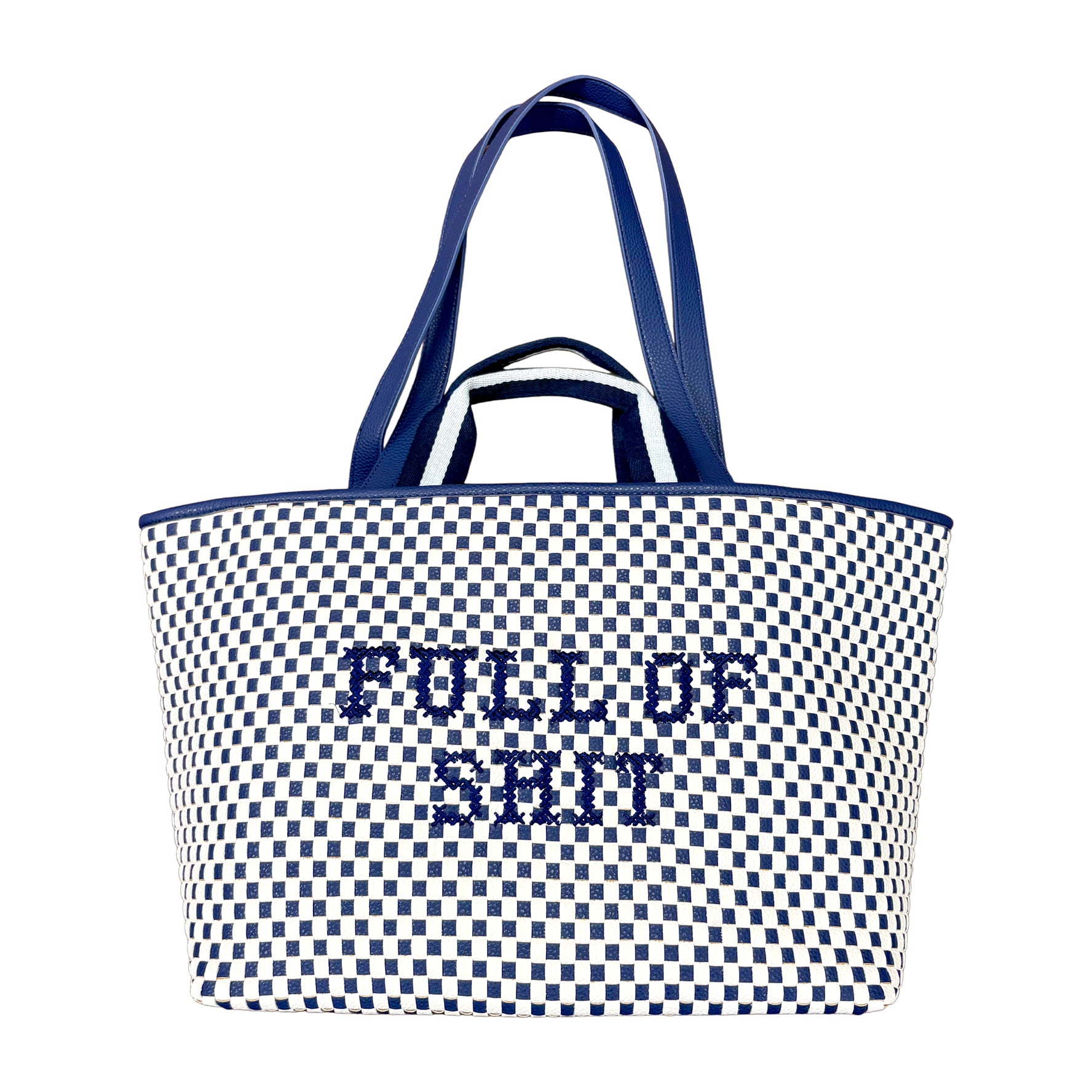 Navy Full Of Shit Handbag