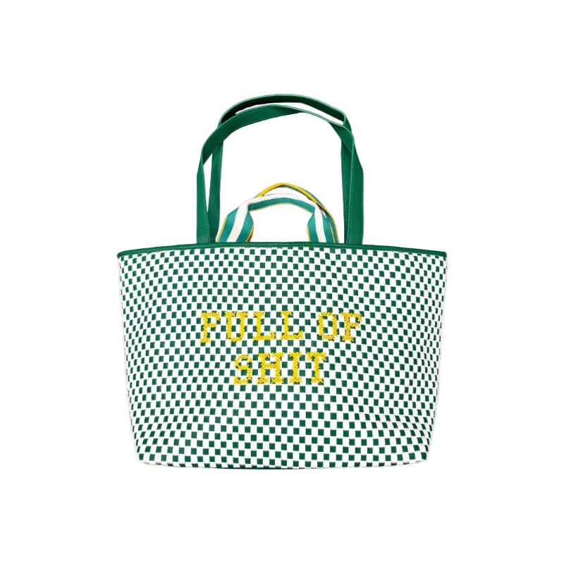 Green & Yellow Full Of Shit Handbag