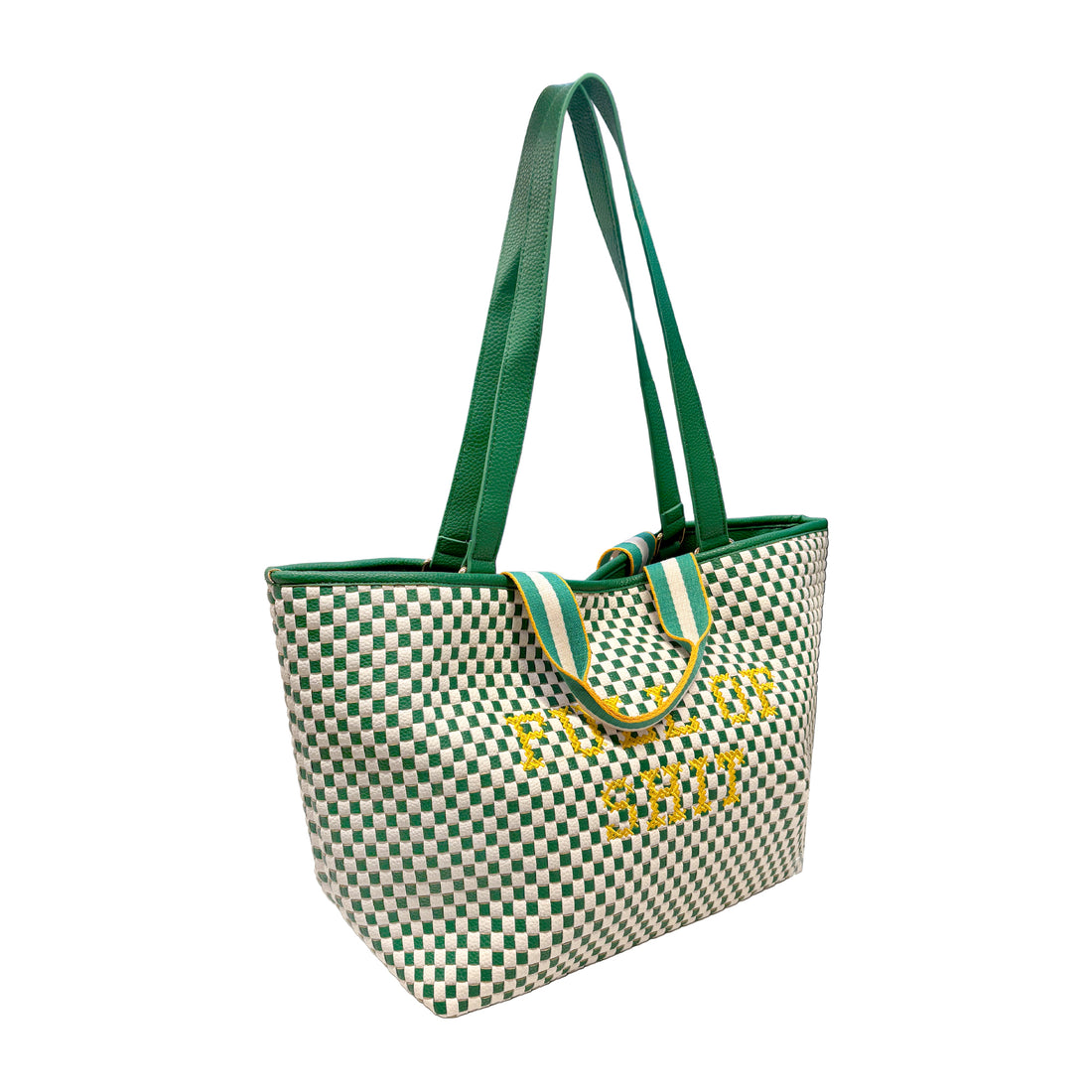 Green & Yellow Full Of Shit Handbag