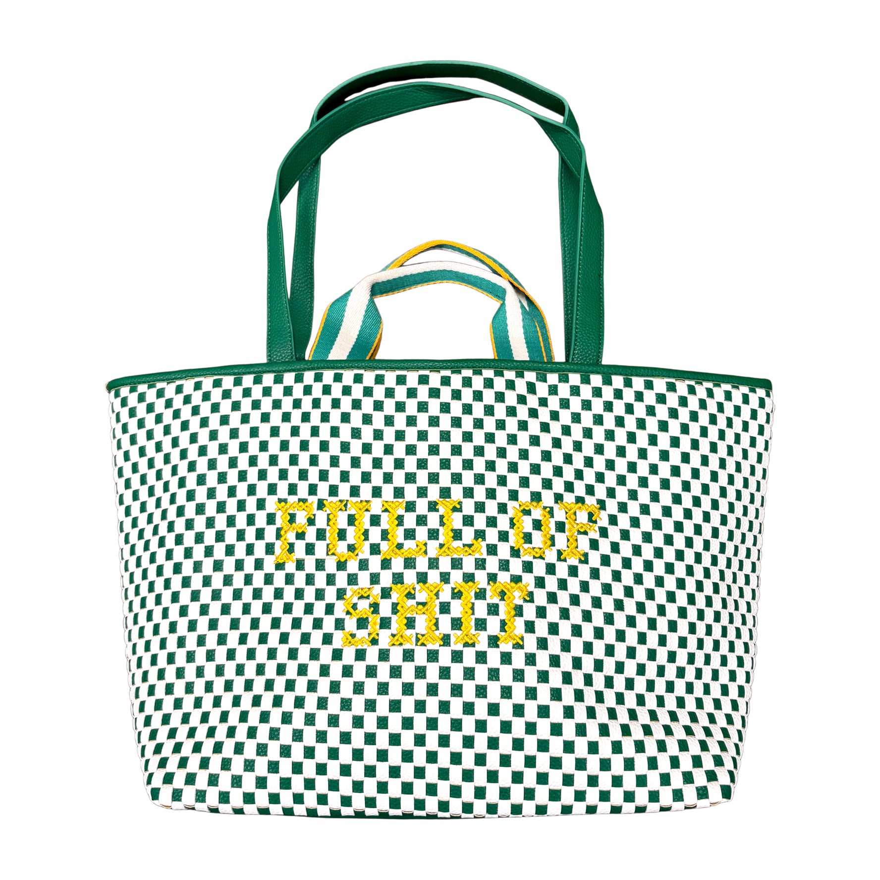 Green & Yellow Full Of Shit Handbag