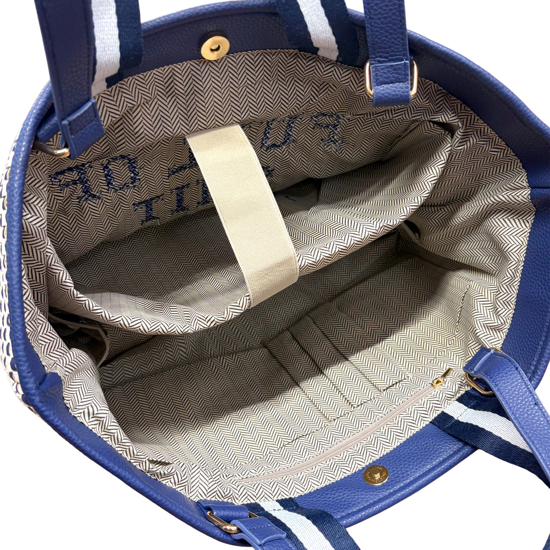 Navy Full Of Shit Handbag