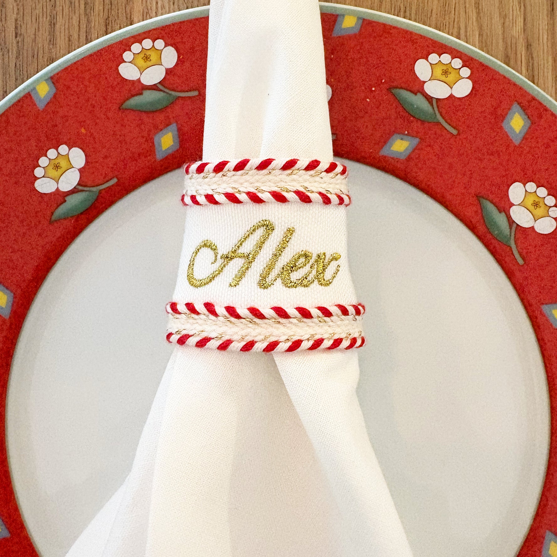 Custom Personalised Napkin Rings