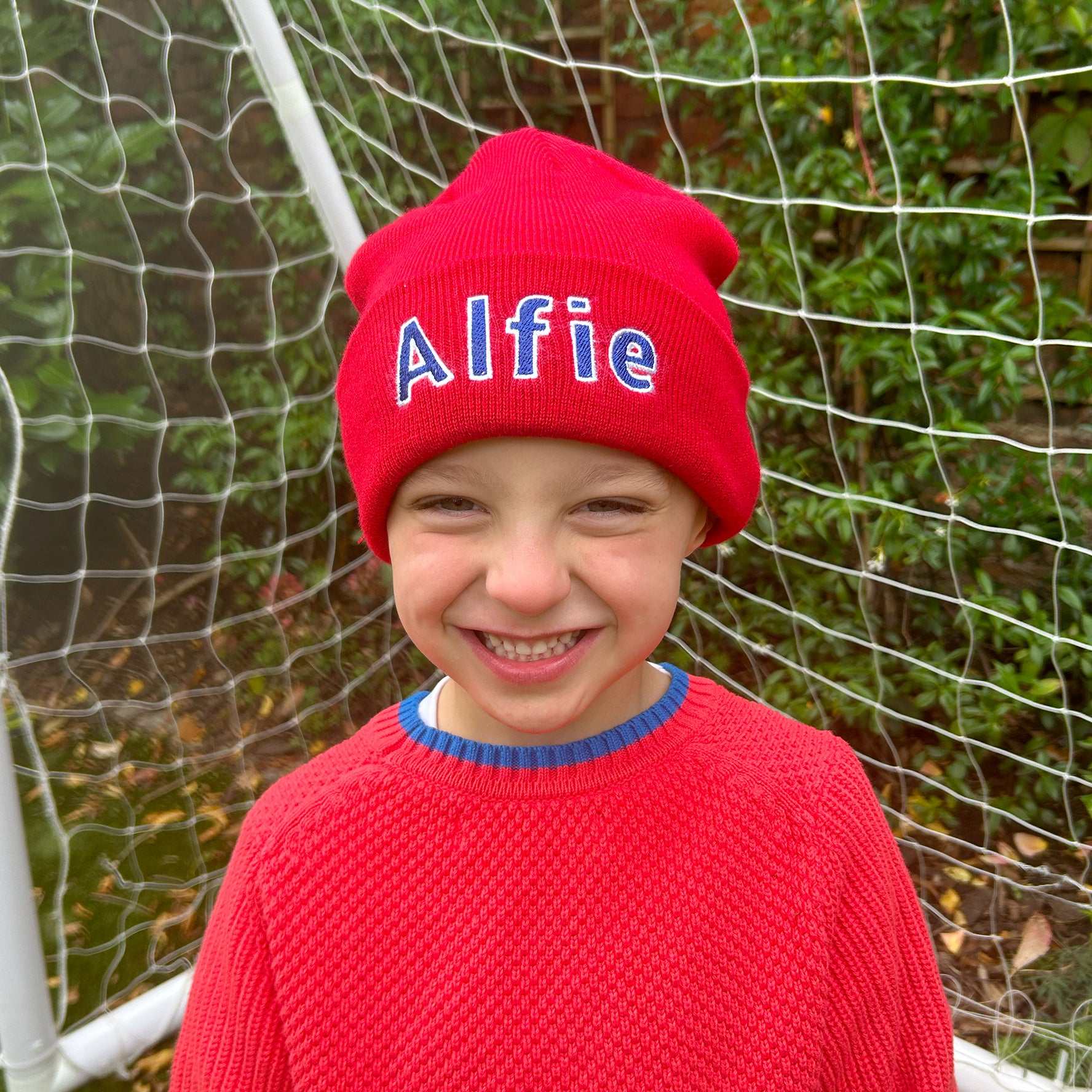 Personalized Embroidered Kids Beanie Hat | Winter Gift