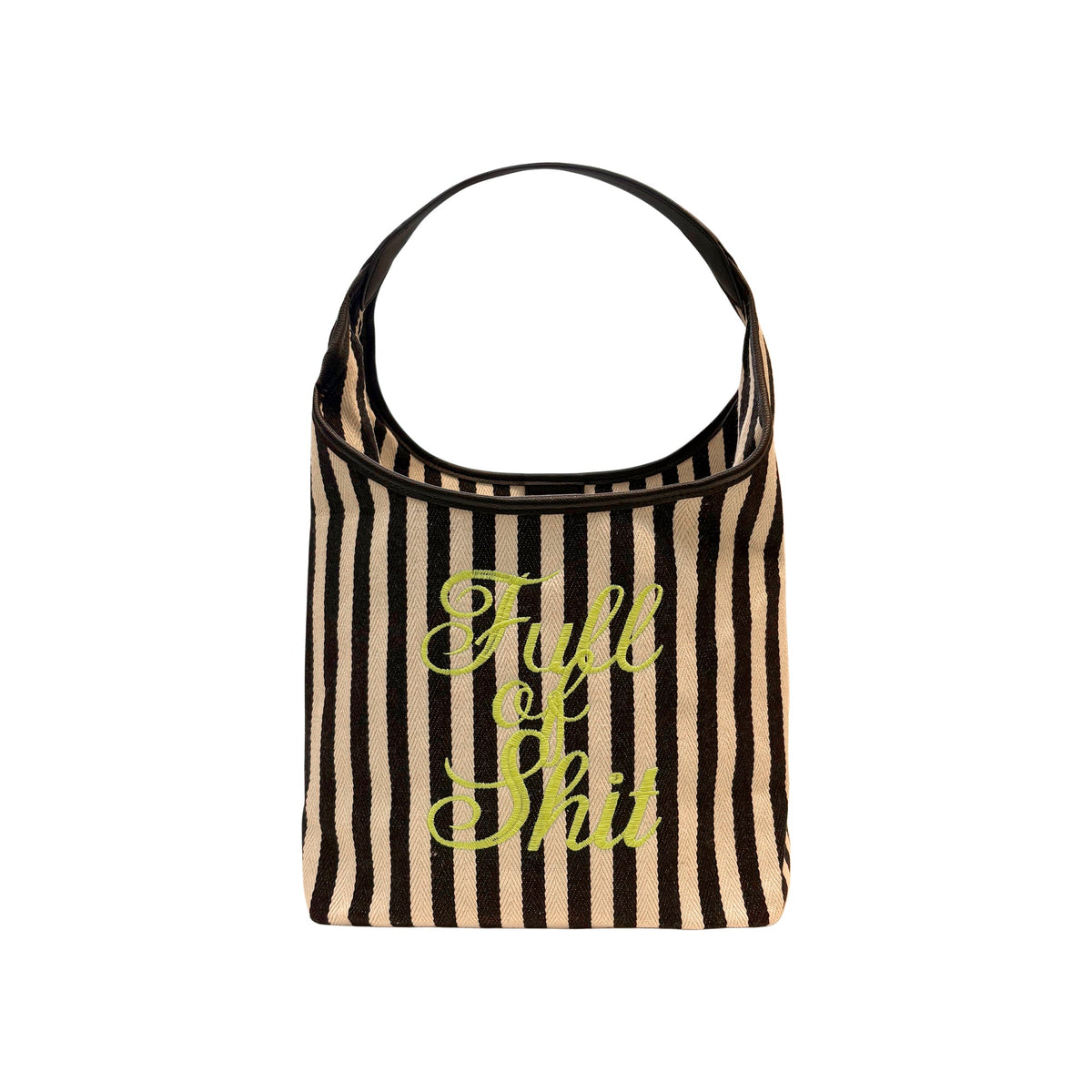 Black Beach Full Of Shit wash bag by Lilly Loves, stylish and durable storage bag for toiletries and travel essentials.