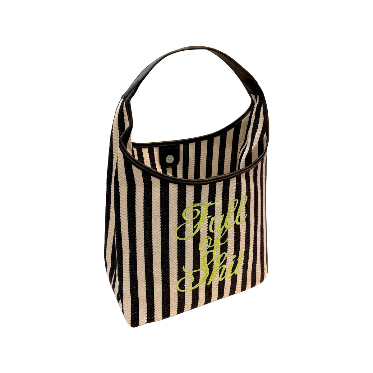Black Beach Full Of Shit wash bag by Lilly Loves, stylish and durable storage bag for toiletries and travel essentials.