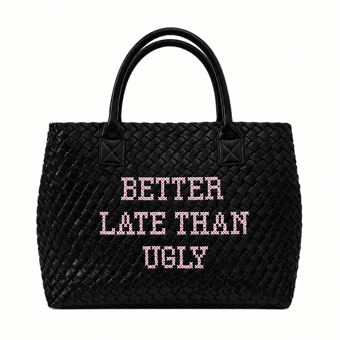 Black Better Late Than Ugly Handbag - Lillyloves
