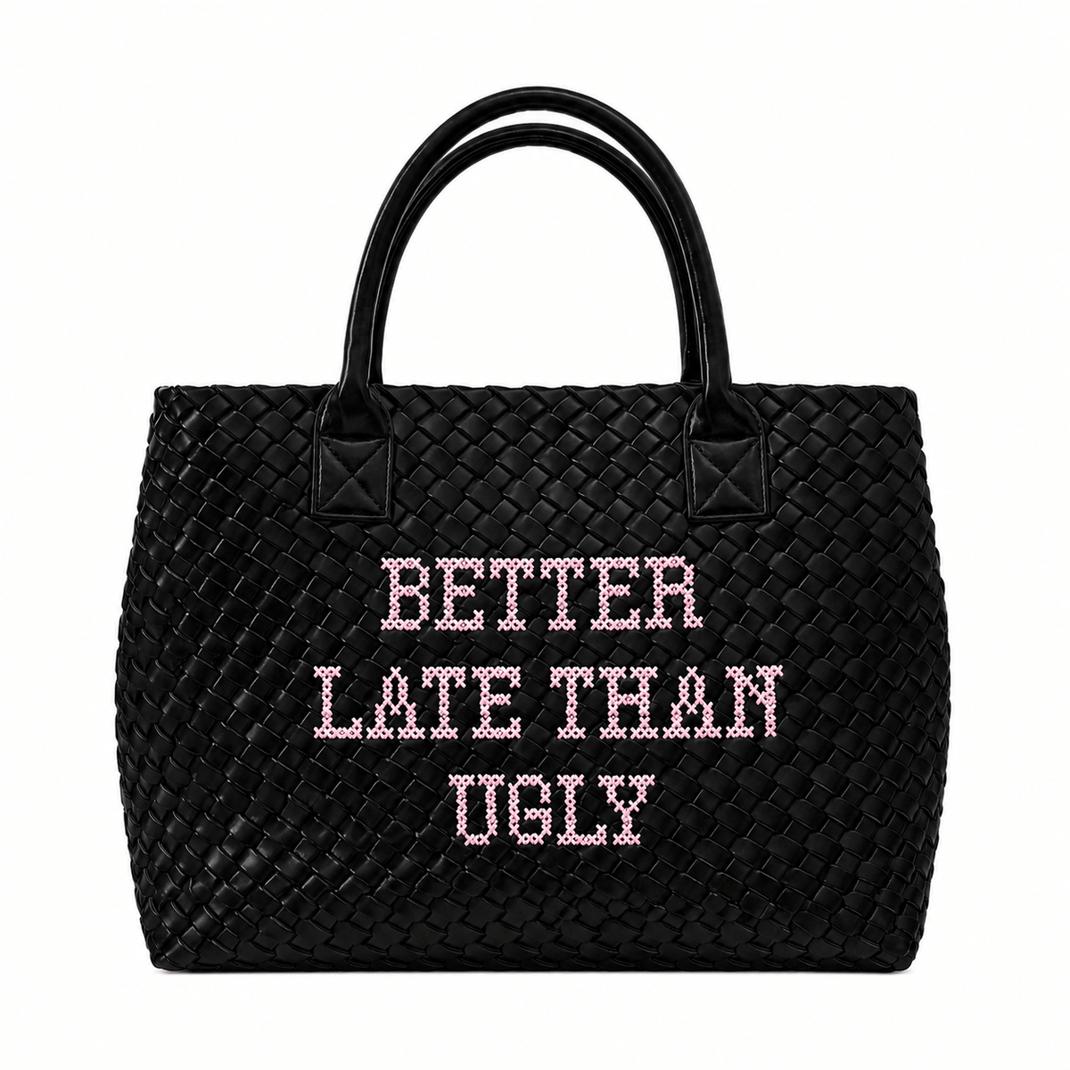 Black Better Late Than Ugly Handbag - Lillyloves