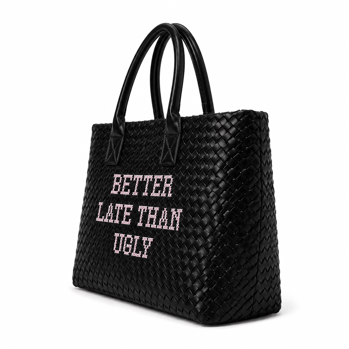 Black Better Late Than Ugly Handbag - Lillyloves