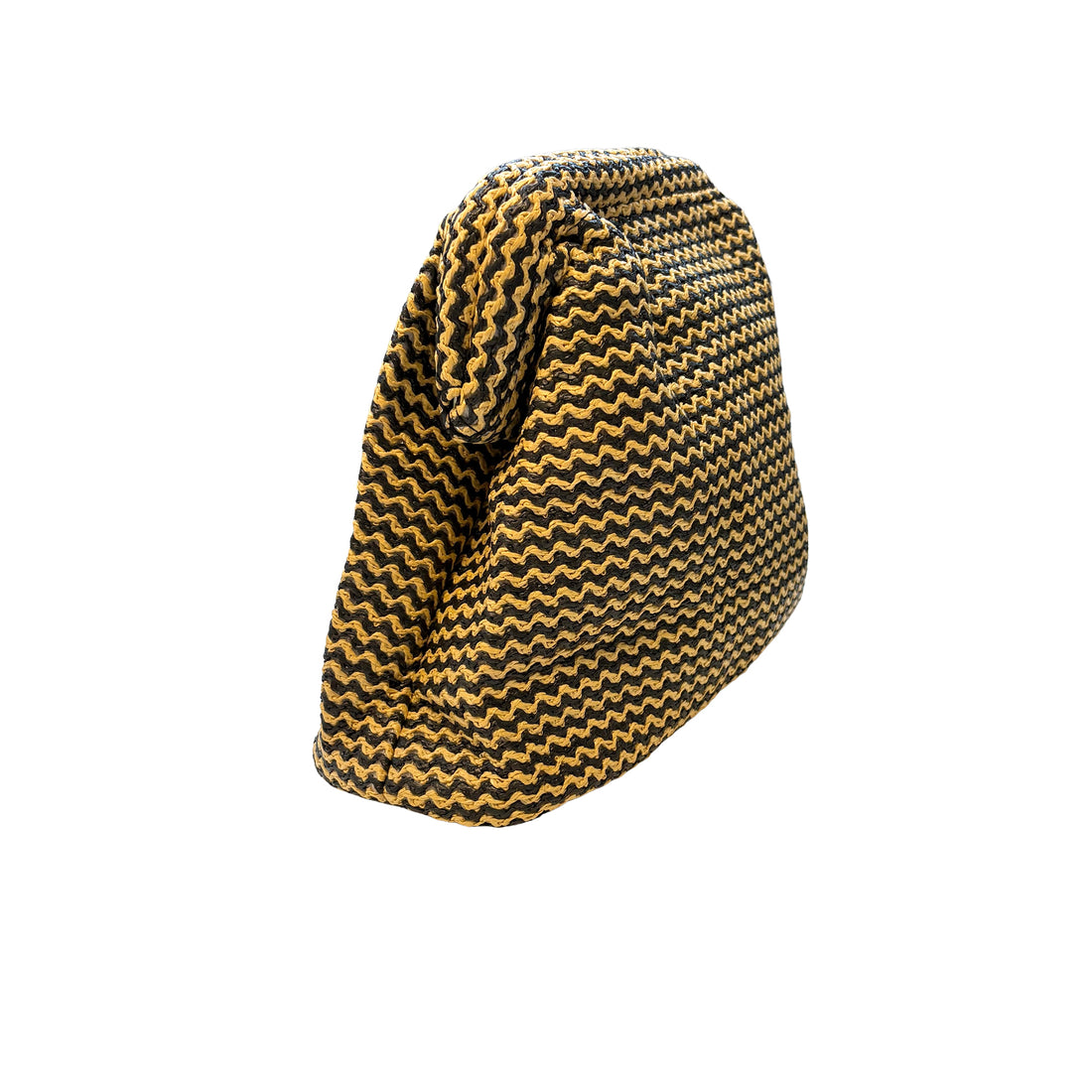 Midnight Straw Clutch