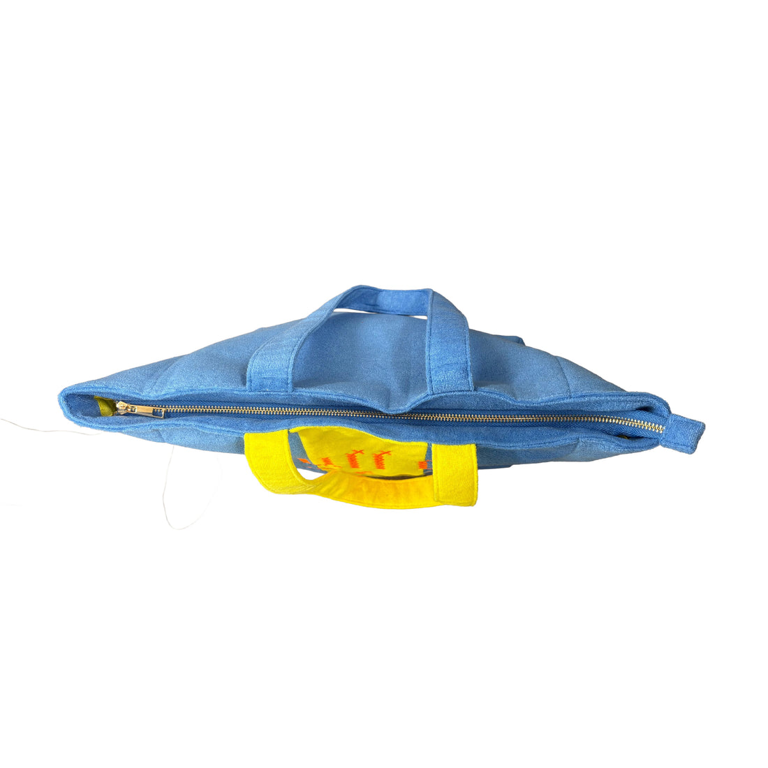 Terry Towel  Blue & Yellow Ciao Bag