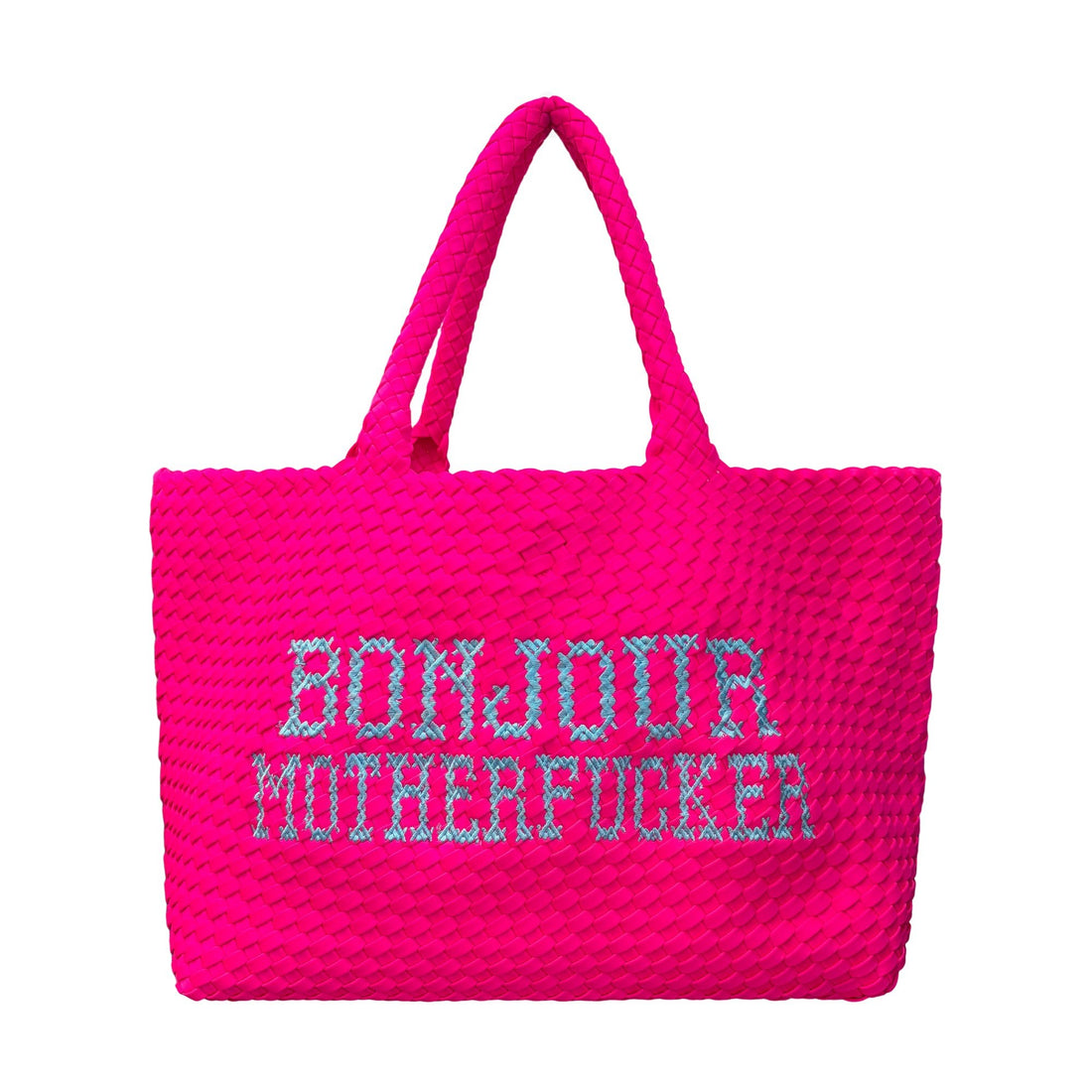 Bonjour Motherfucker Neon Pink Bag - Lillyloves