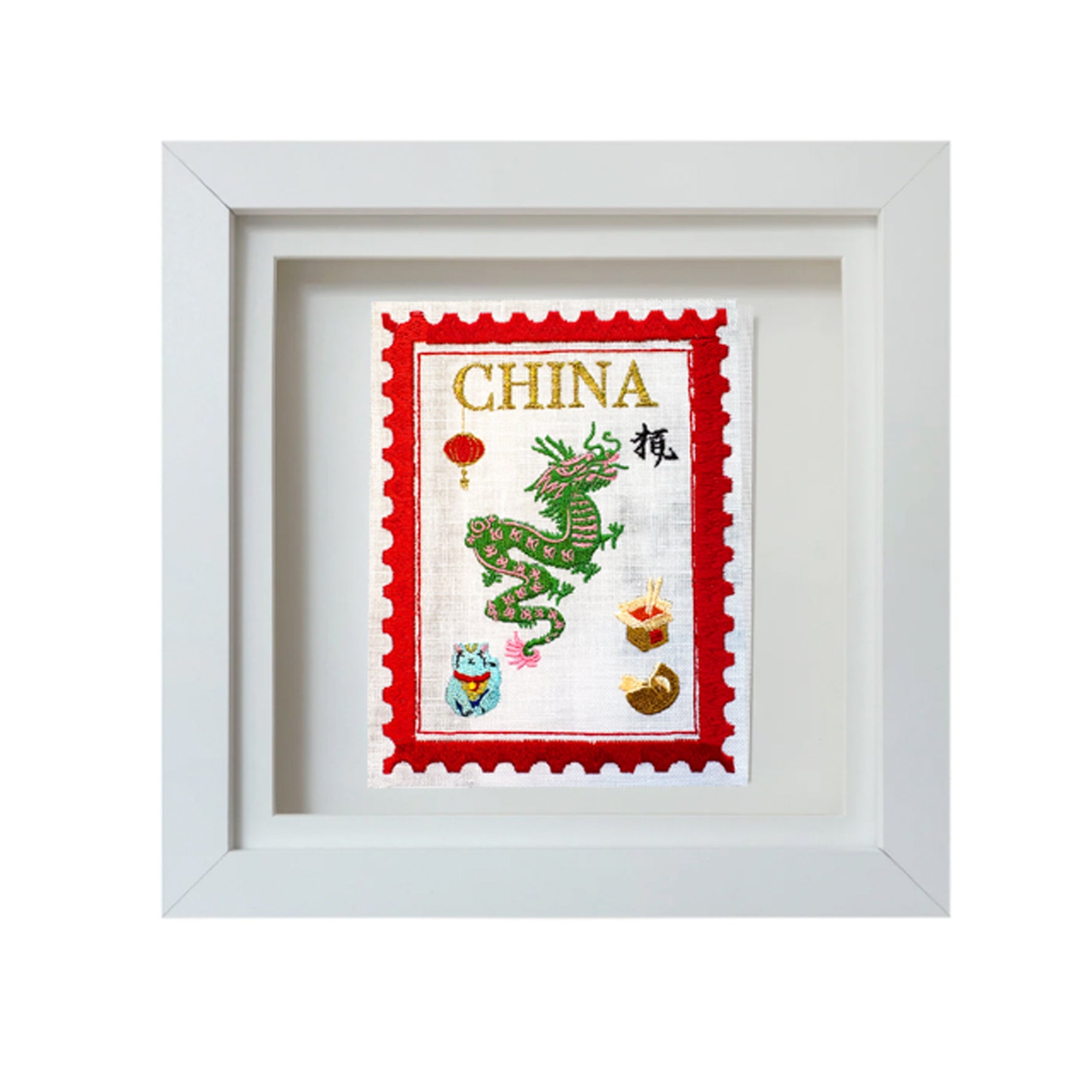 China Embroidered Stamp