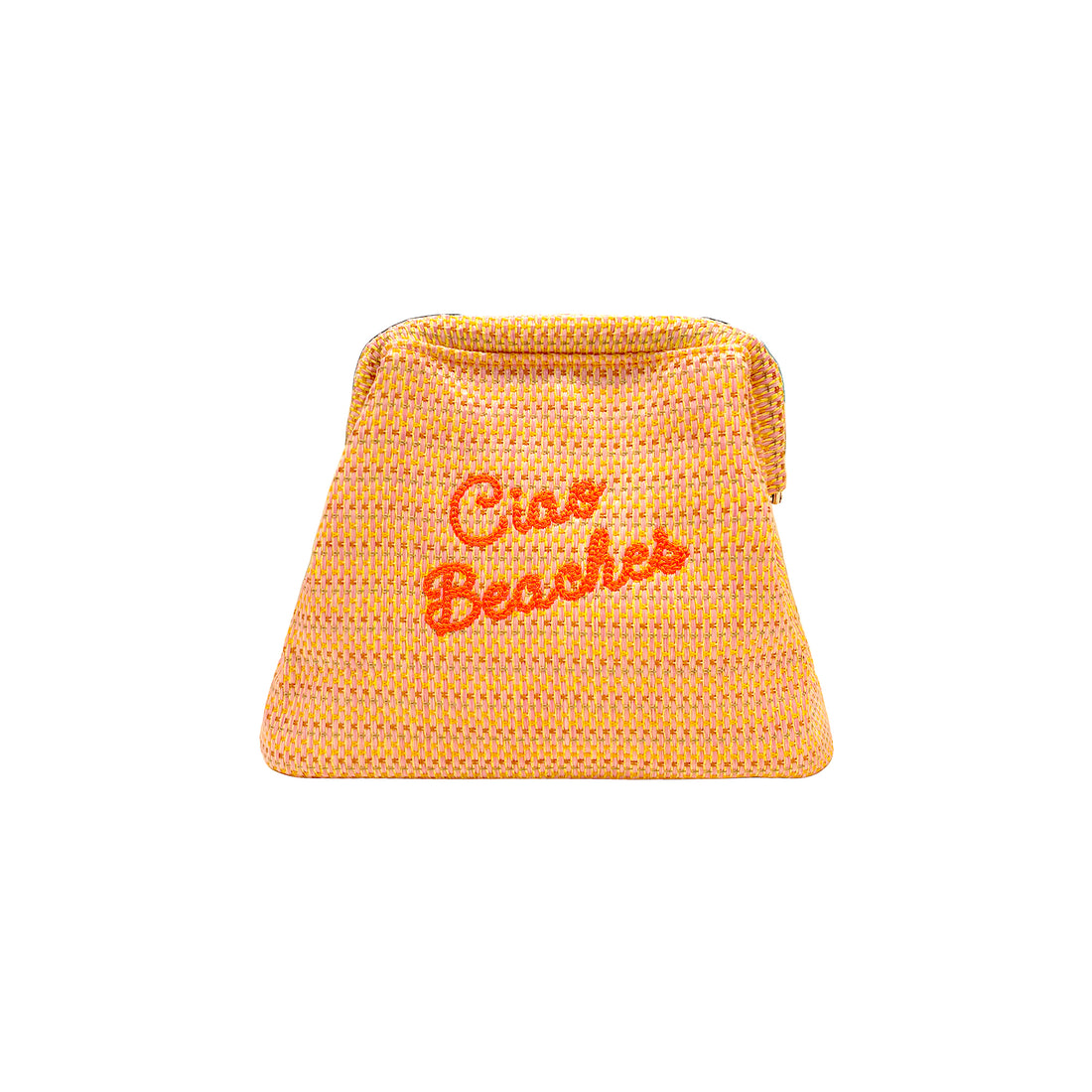Neon Orange Ciao Beaches Clutch