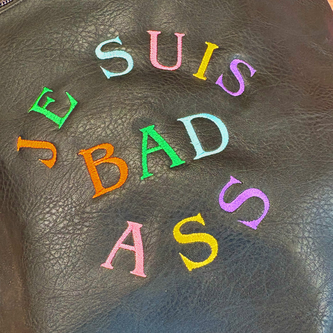 Je Suis Badass Black Slouchey Bag