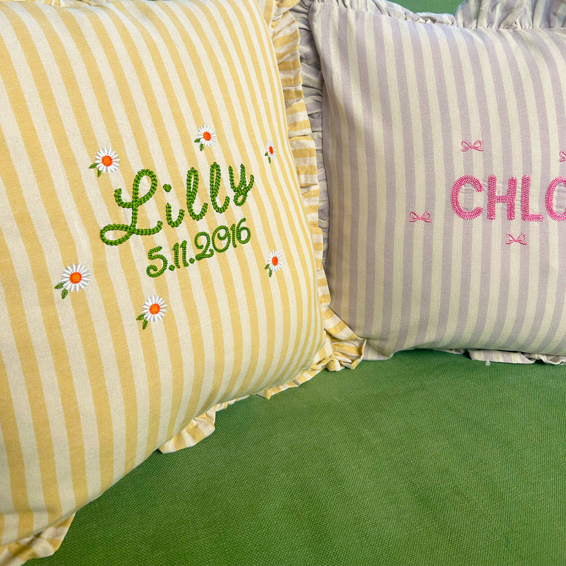 Bespoke Embroidered Cushions