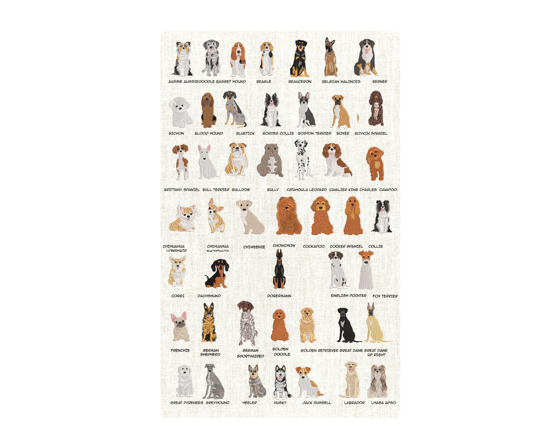 Doggie Linen Napkins - Set 4