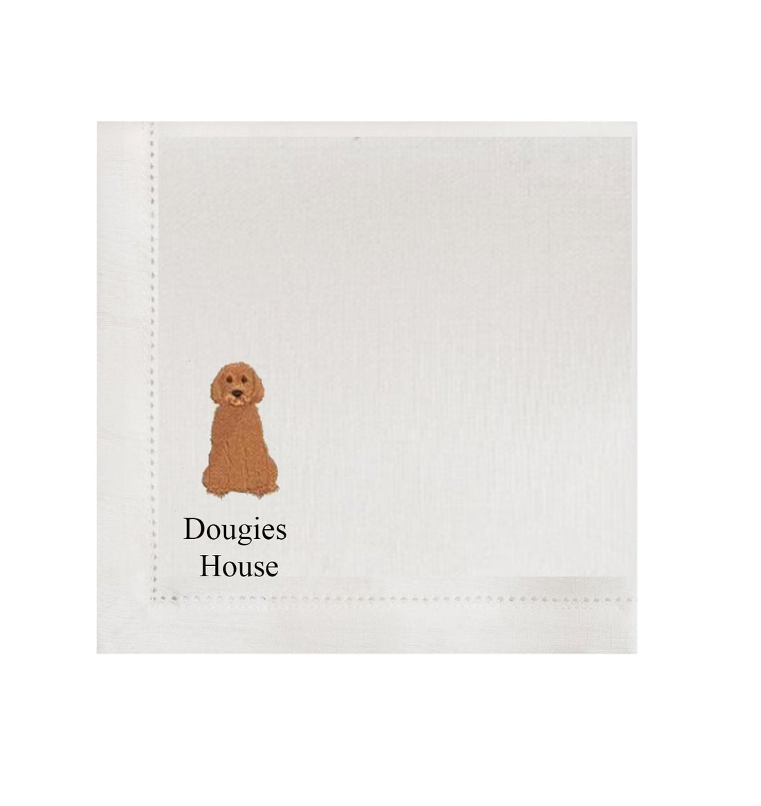 Doggie Linen Napkins - Set 4