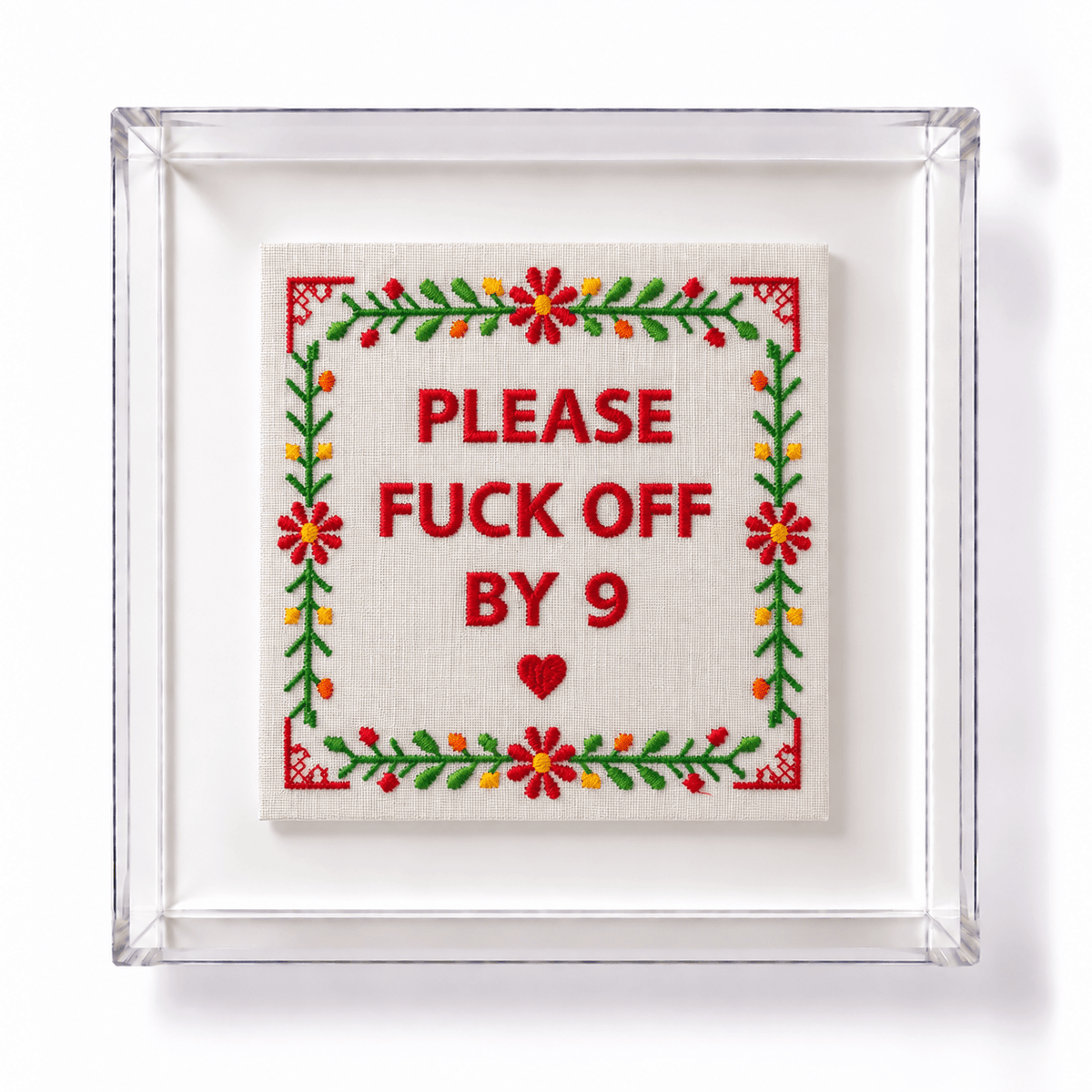 Embroidered Please Fuck Off By Nine Artwork - Lillyloves