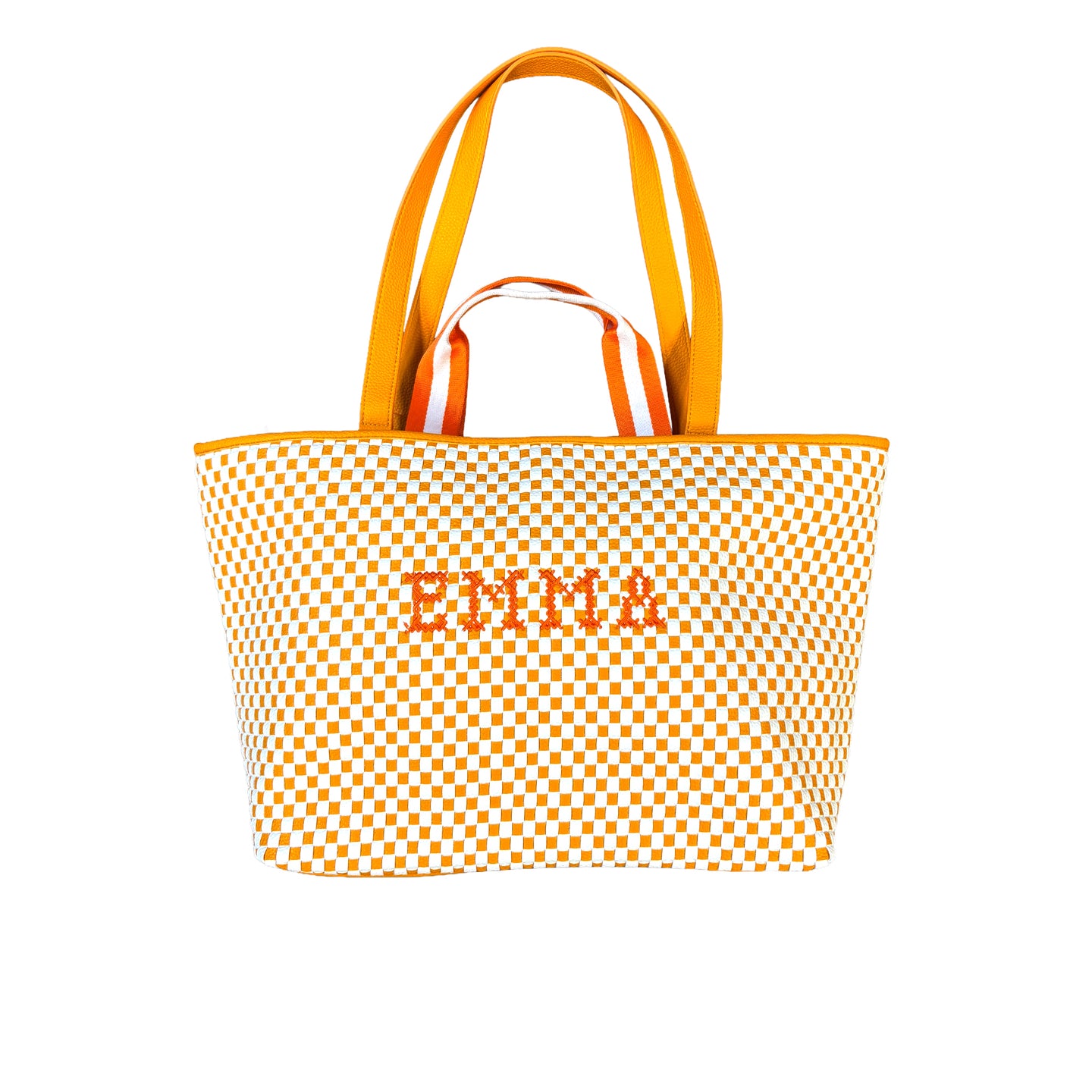 Embroidered personalised Lilly Loves handbag featuring detailed floral embroidery and a stylish design.