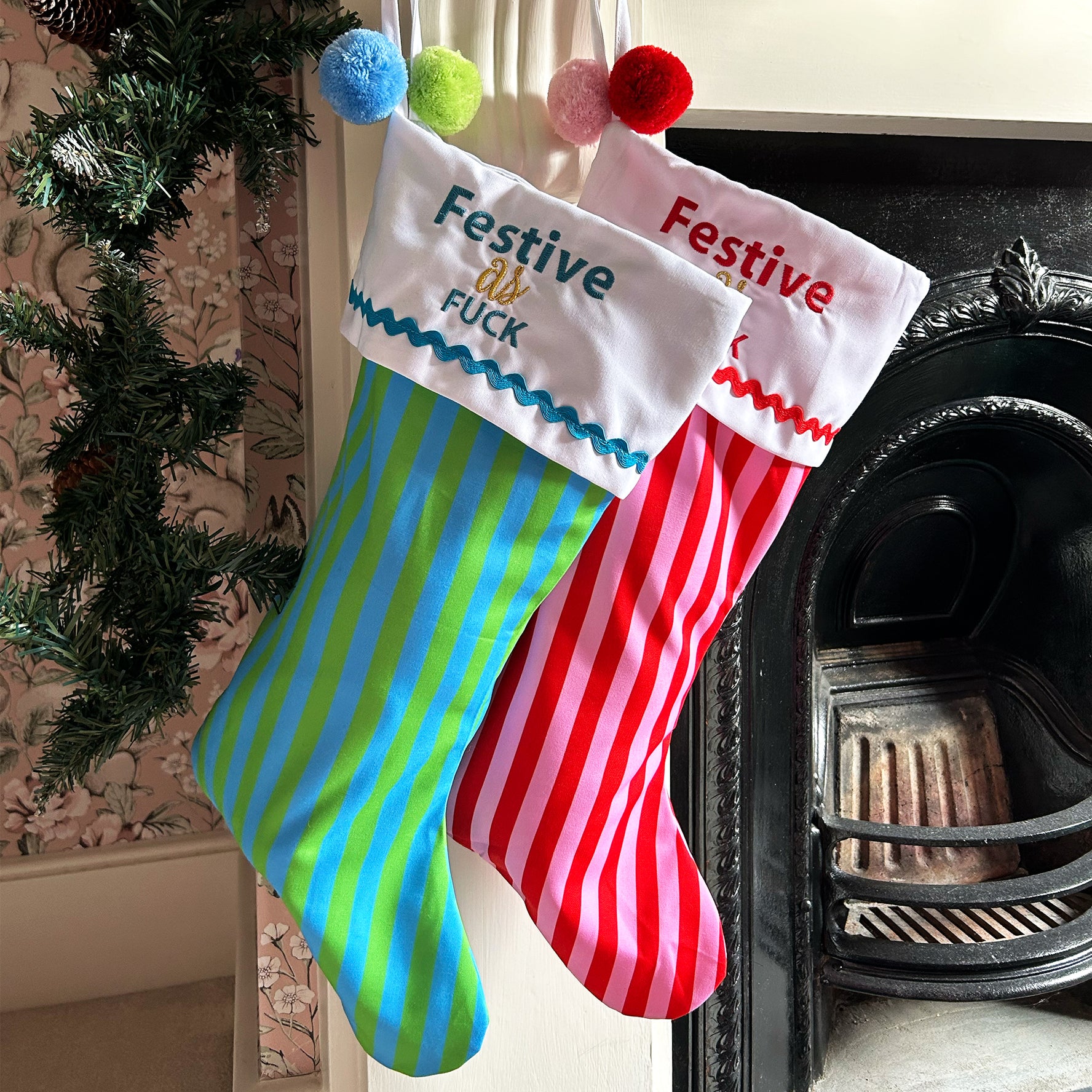 Festive as Fuck Christmas Stocking