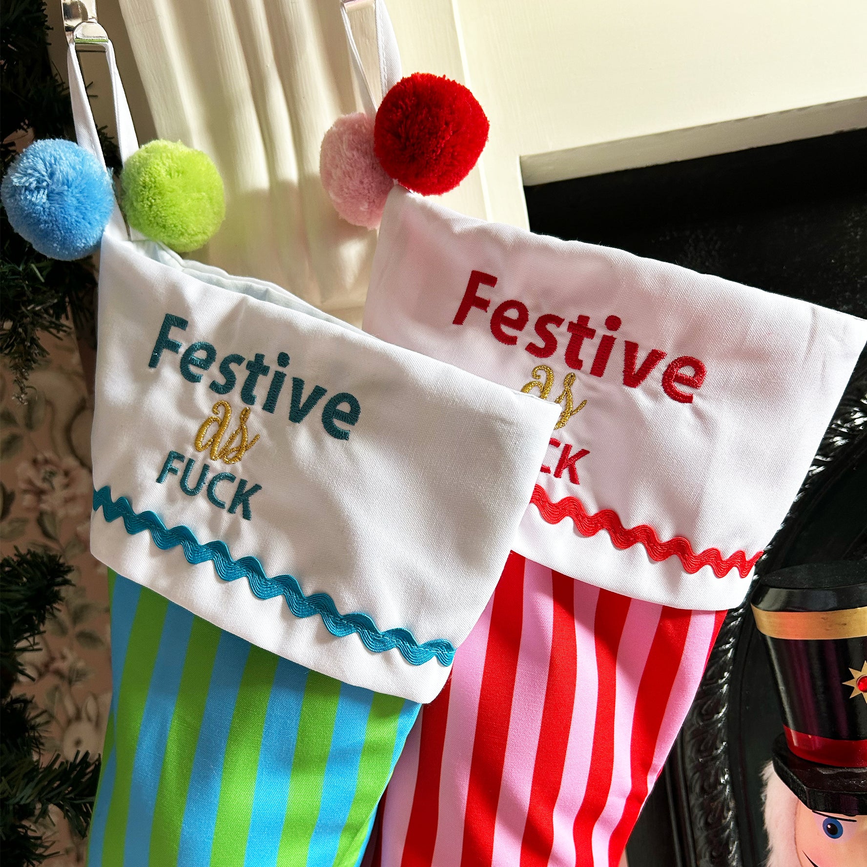 Festive as Fuck Christmas Stocking