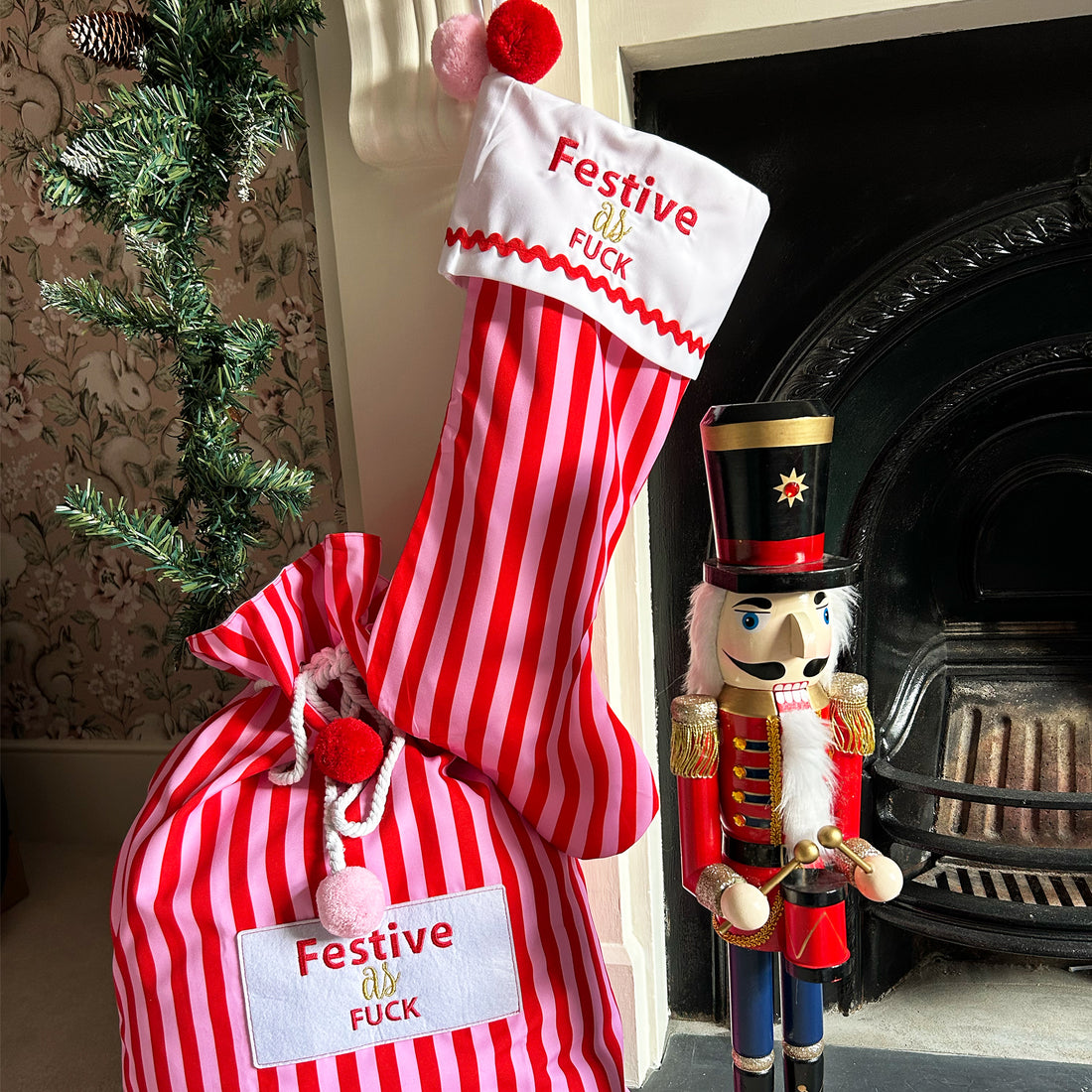 Festive as Fuck Christmas Stocking