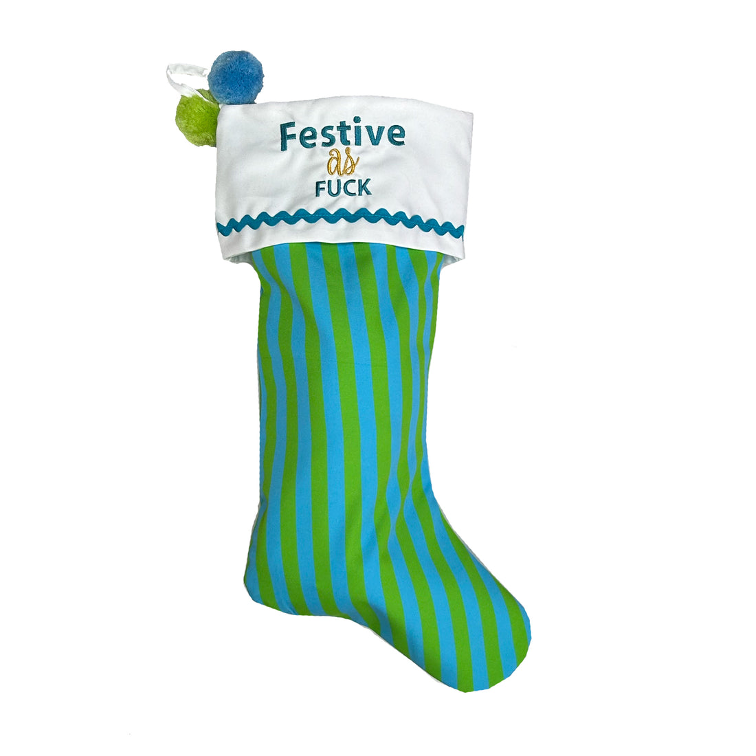 Festive as Fuck Christmas Stocking