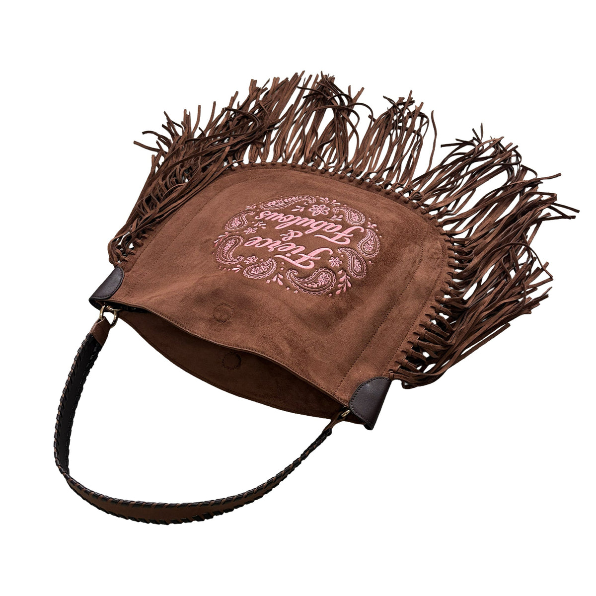 Fierce & Fabulous Paisley Chocolate Tassel Handbag - Lillyloves