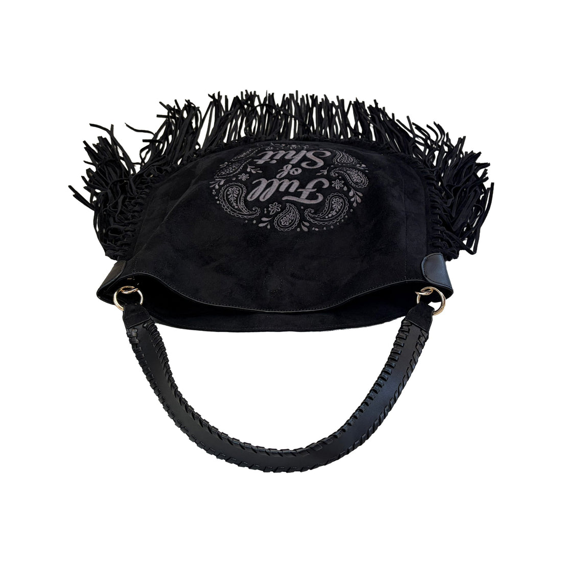 Full of Shit Paisley Black Tassel Handbag - Lillyloves