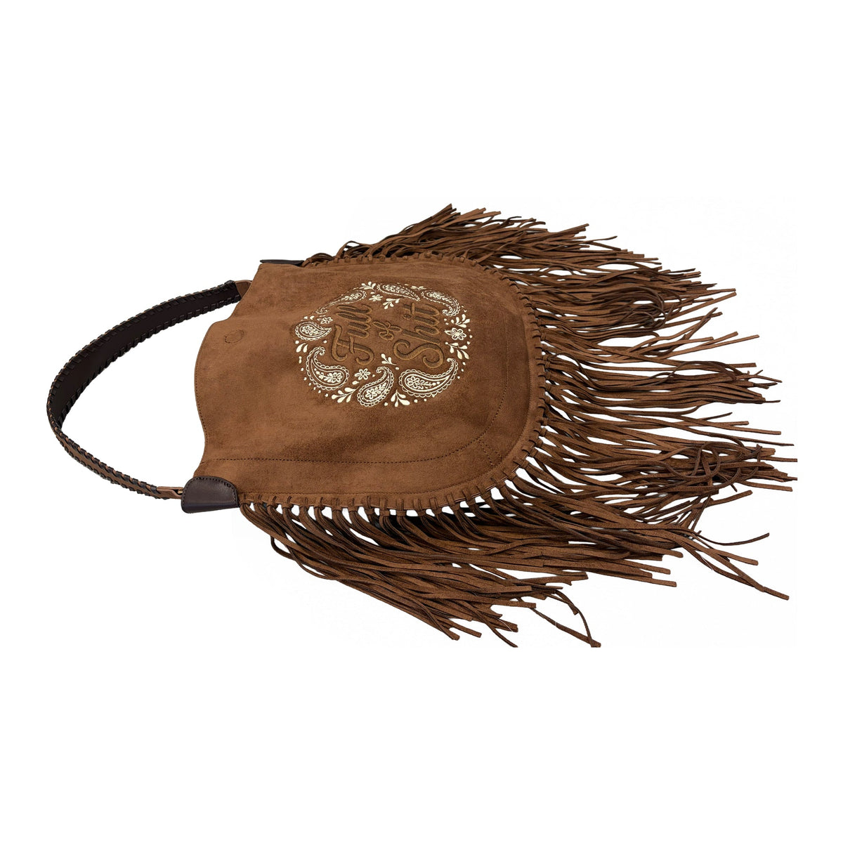 Full of Shit Paisley Chocolate Tassel Handbag - Lillyloves