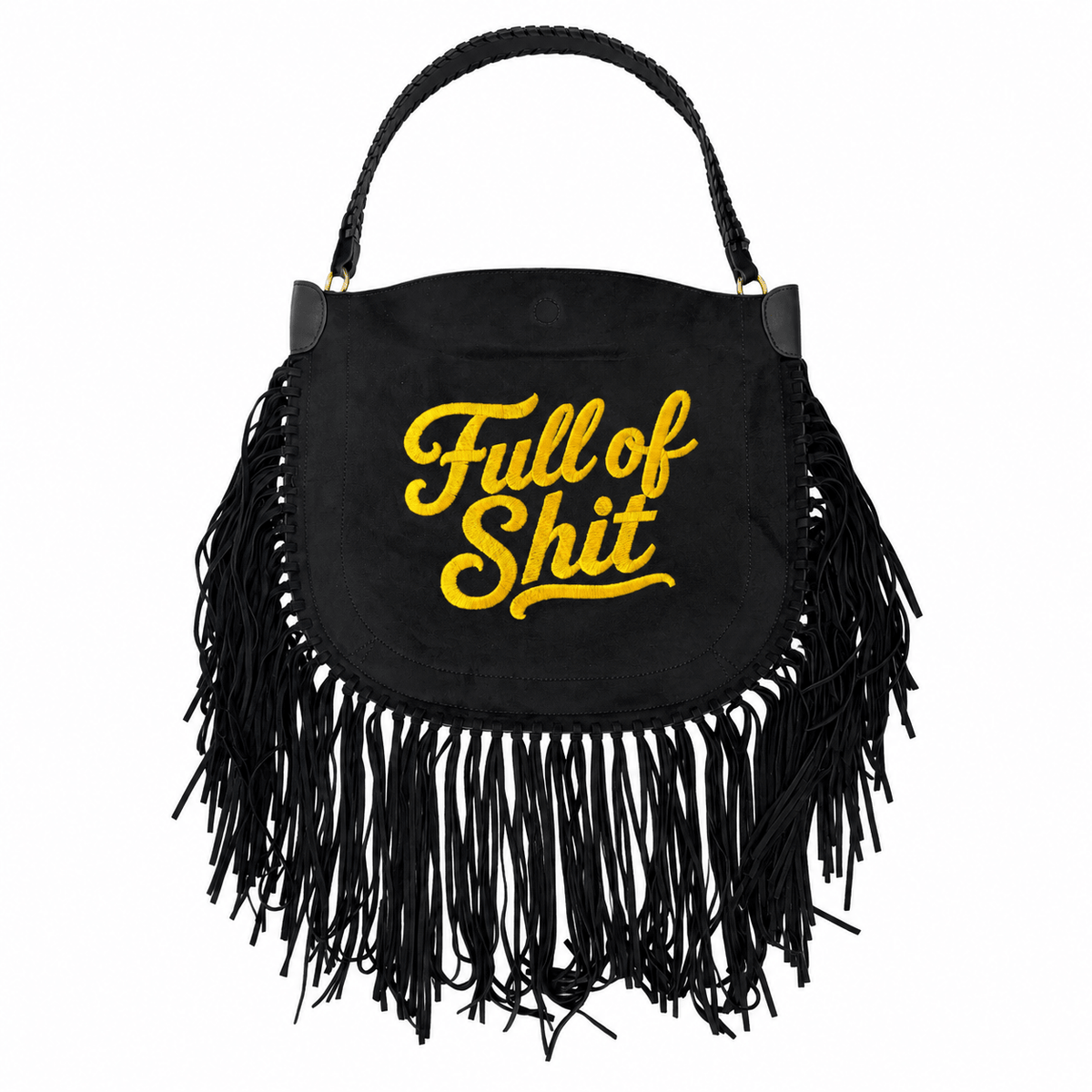 Full Of Shit Suede Bag - Lillyloves